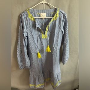 NWT Sail to Sable 100% Cotton Long Sleeve Midi Dress